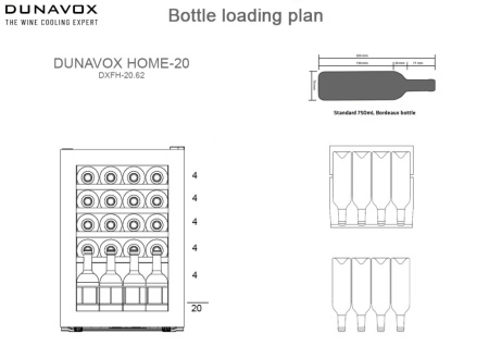 Винный шкаф Dunavox DXFH-30.80